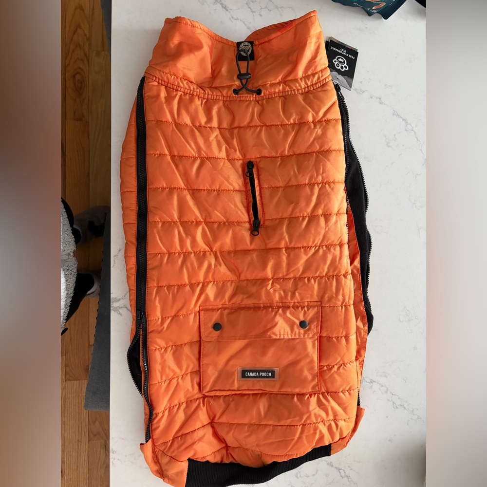 Canada Pooch Vibrant Orange Dog Coat